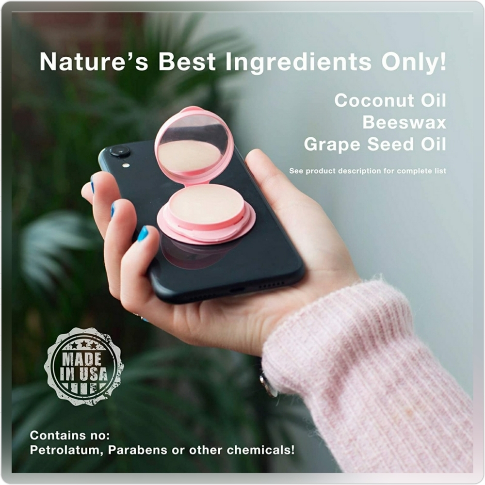 Happy Lips – Lip Balm with Mirror (set of 3) for use with Pop Socket! - Picture 6 of 7